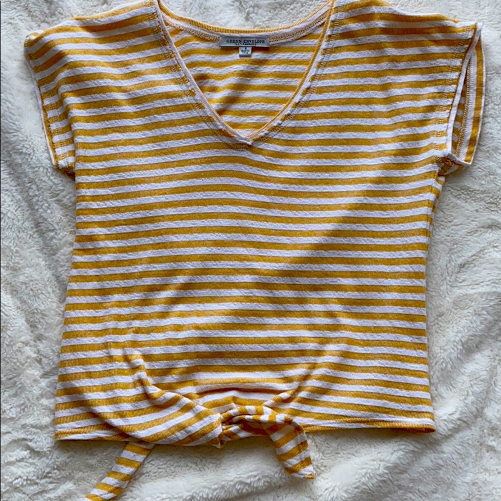 Yellow striped shirt